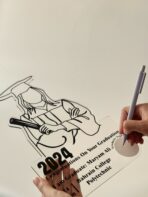 Graduation signature plate